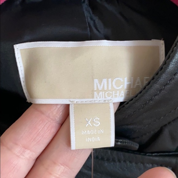 NWT Micheal Kors leather jacket - Picture 3 of 3